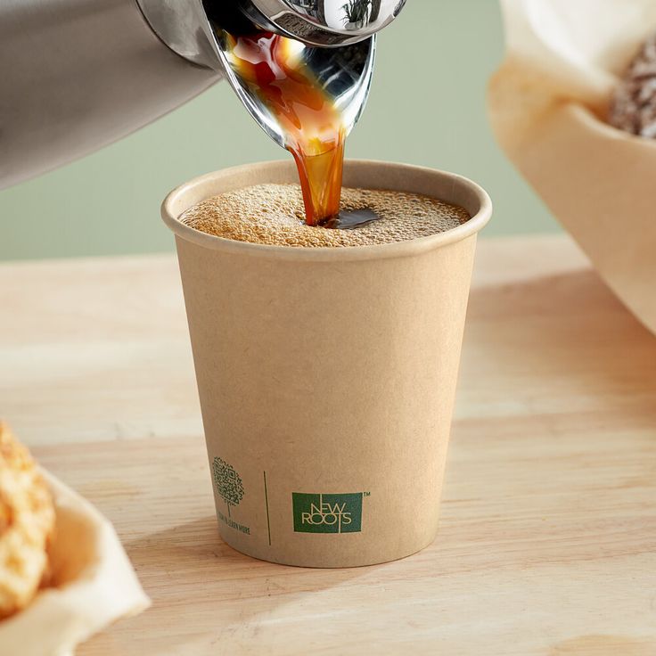 50 Pack Compostable Hot Coffee Cup