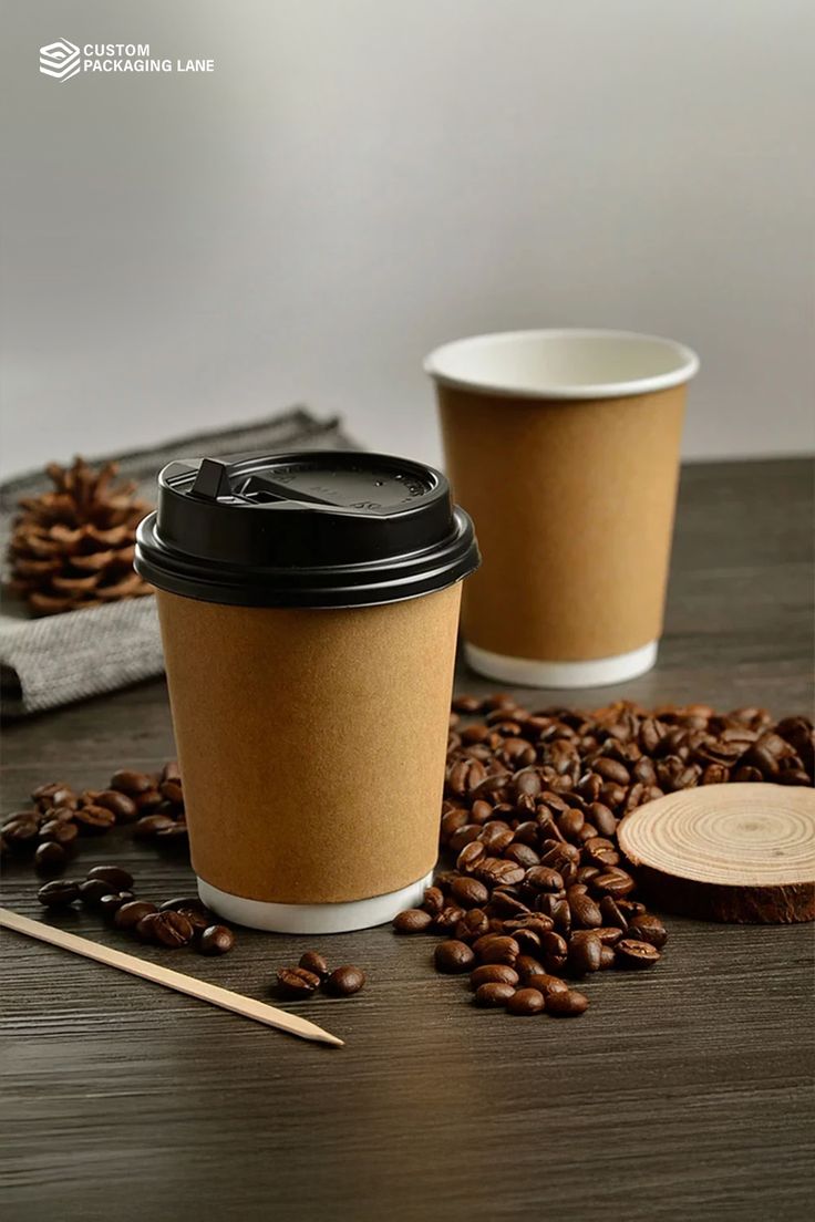 50 Pack Compostable Hot Coffee Cup
